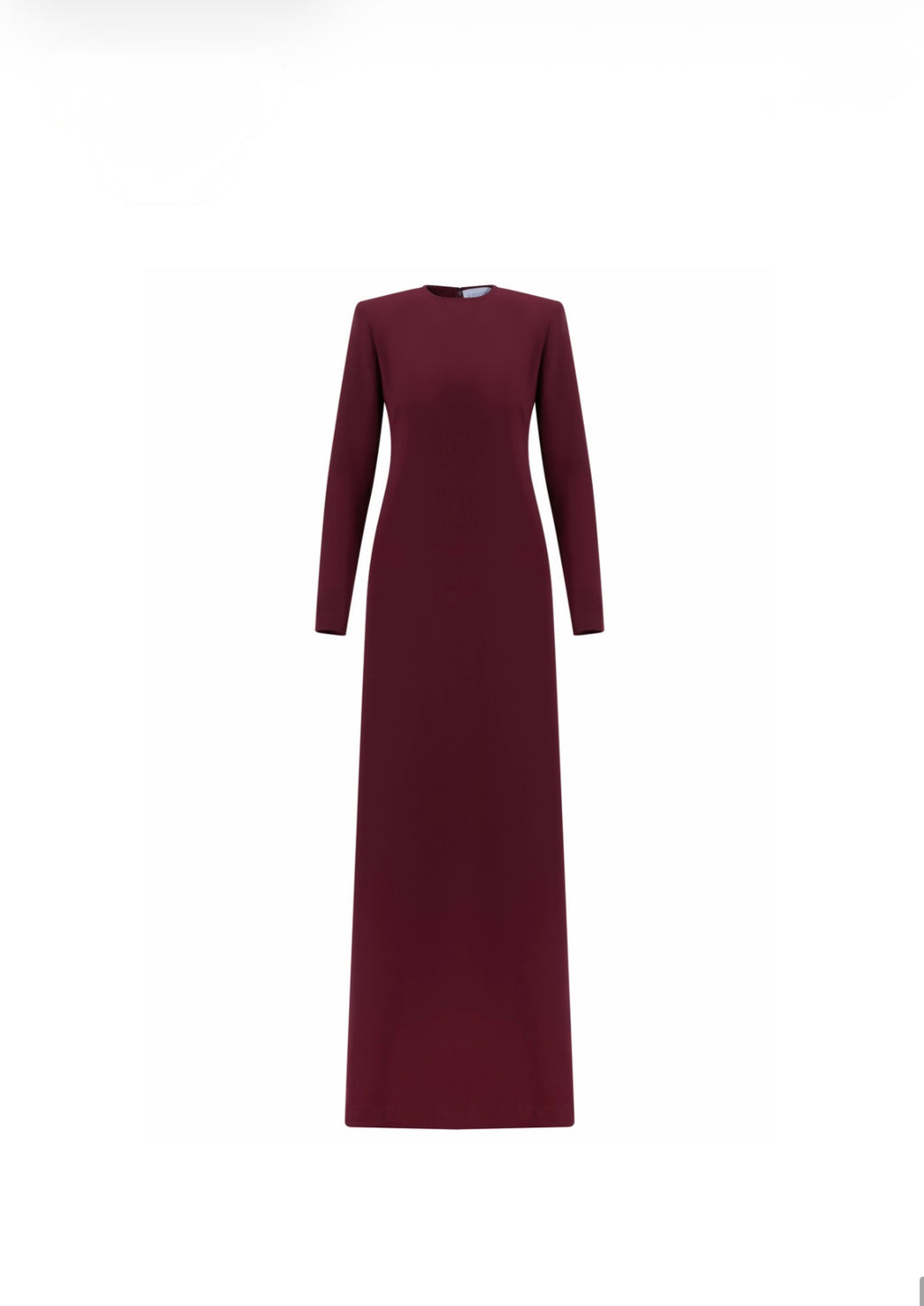 Minimalist long-sleeve maxi dress