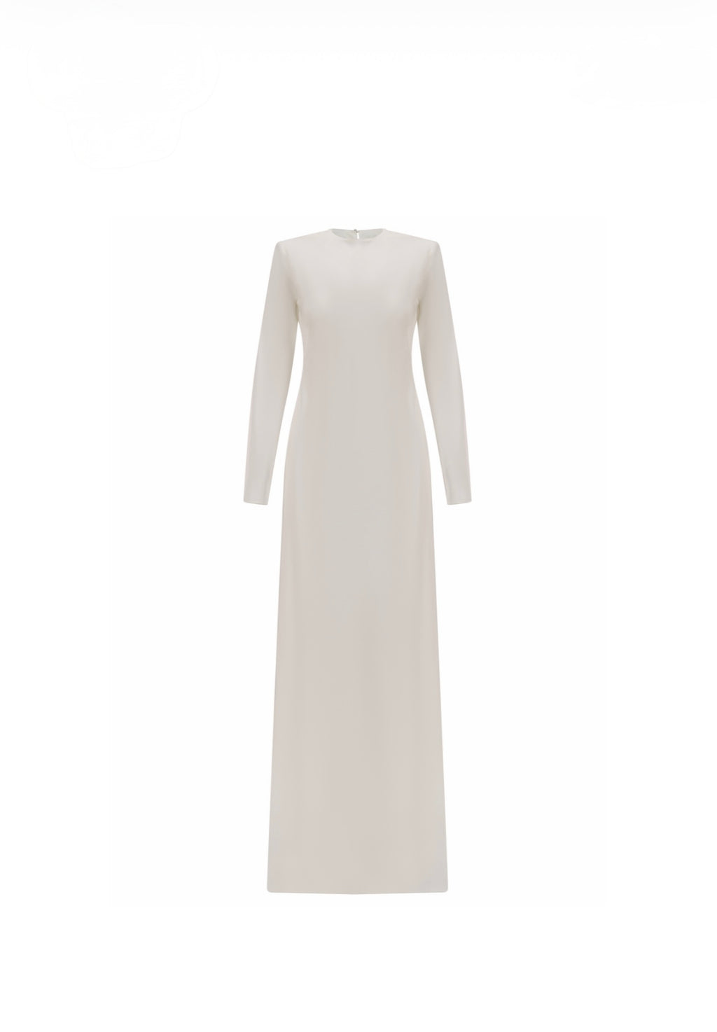 Minimalist long-sleeve maxi dress