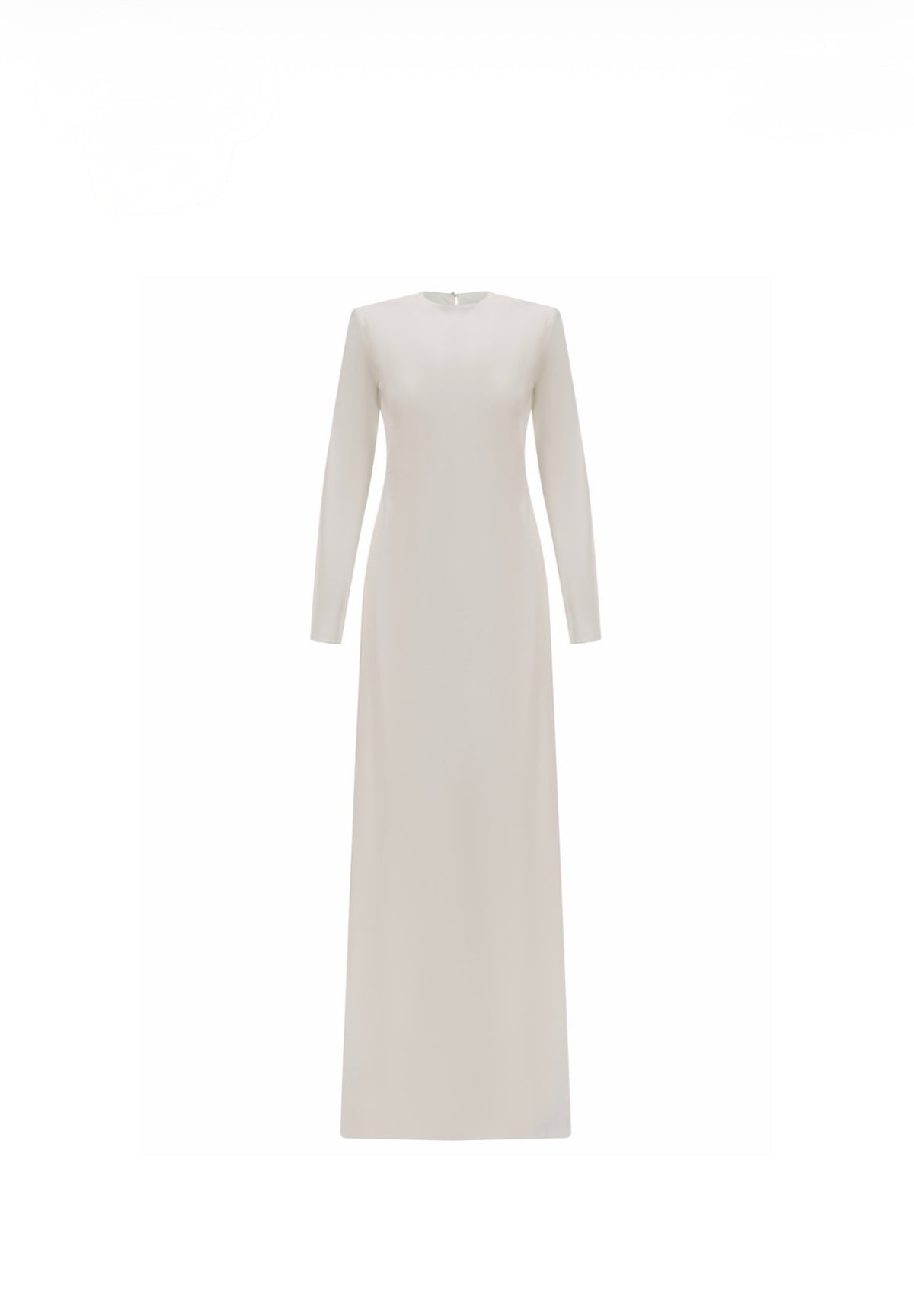 Minimalist long-sleeve maxi dress