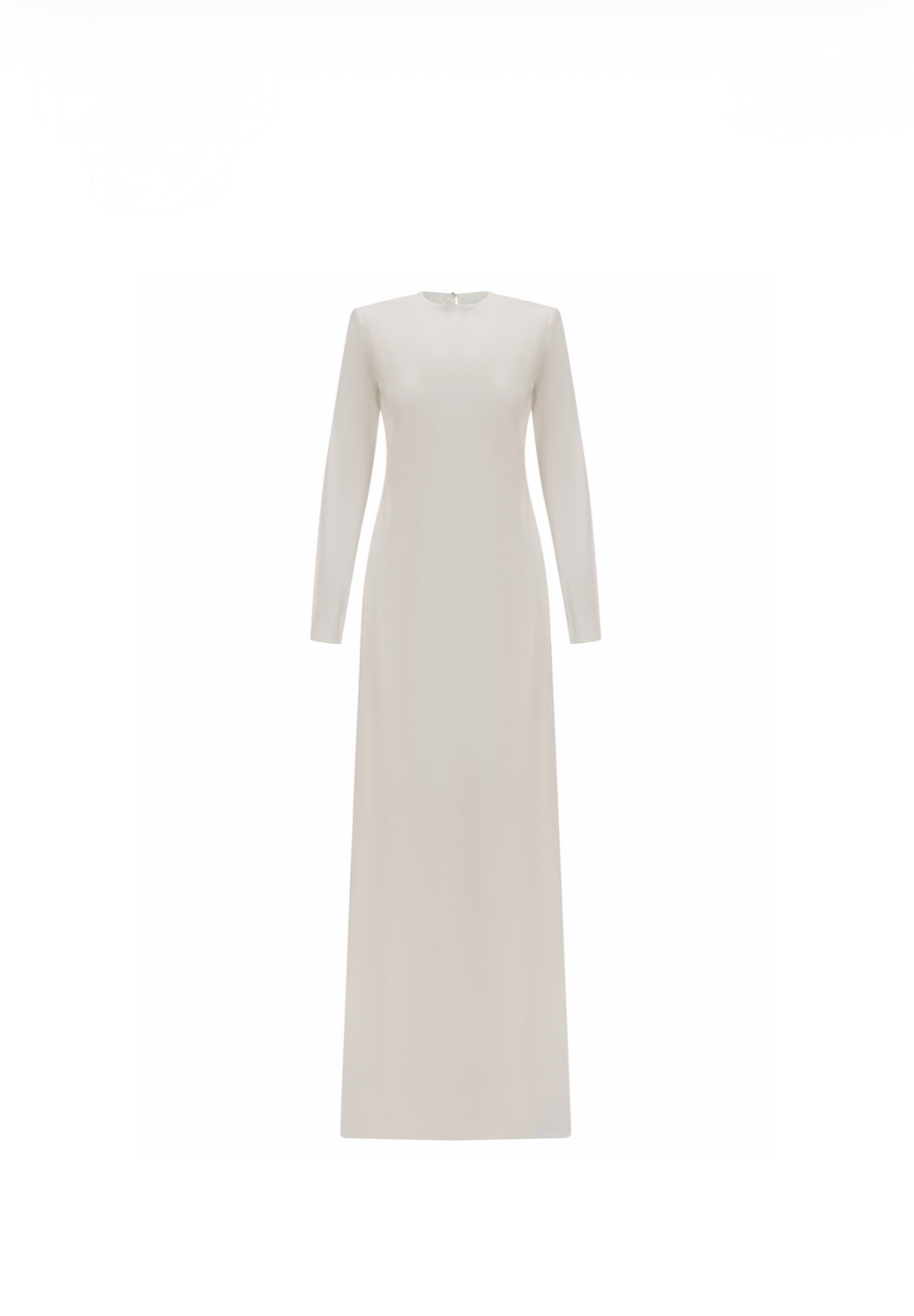 Minimalist long-sleeve maxi dress