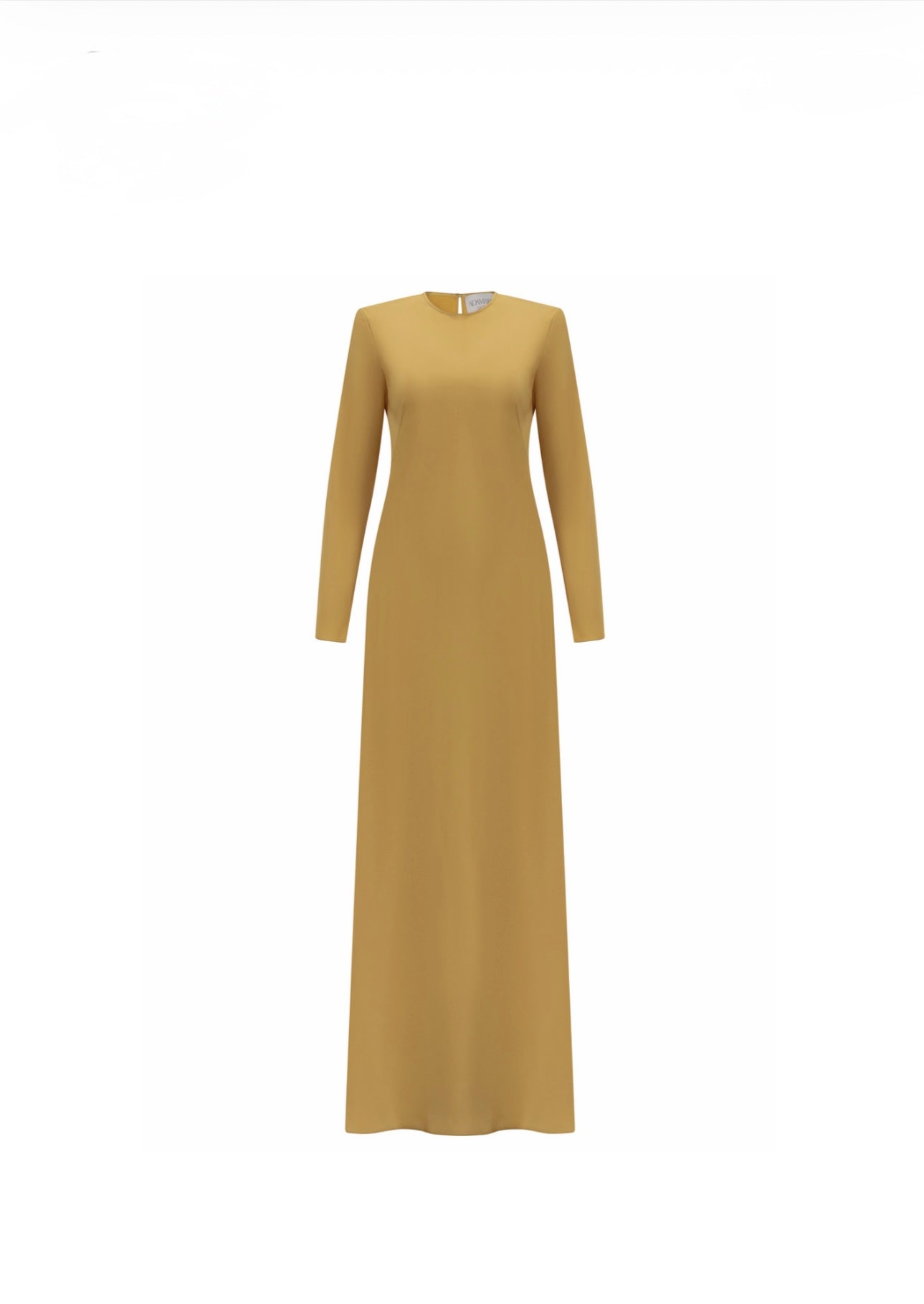 Minimalist long-sleeve maxi dress