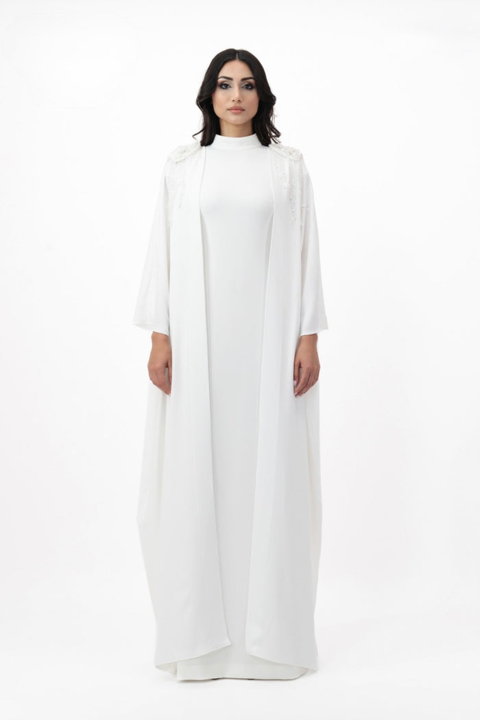 Minimalist button-front maxi dress