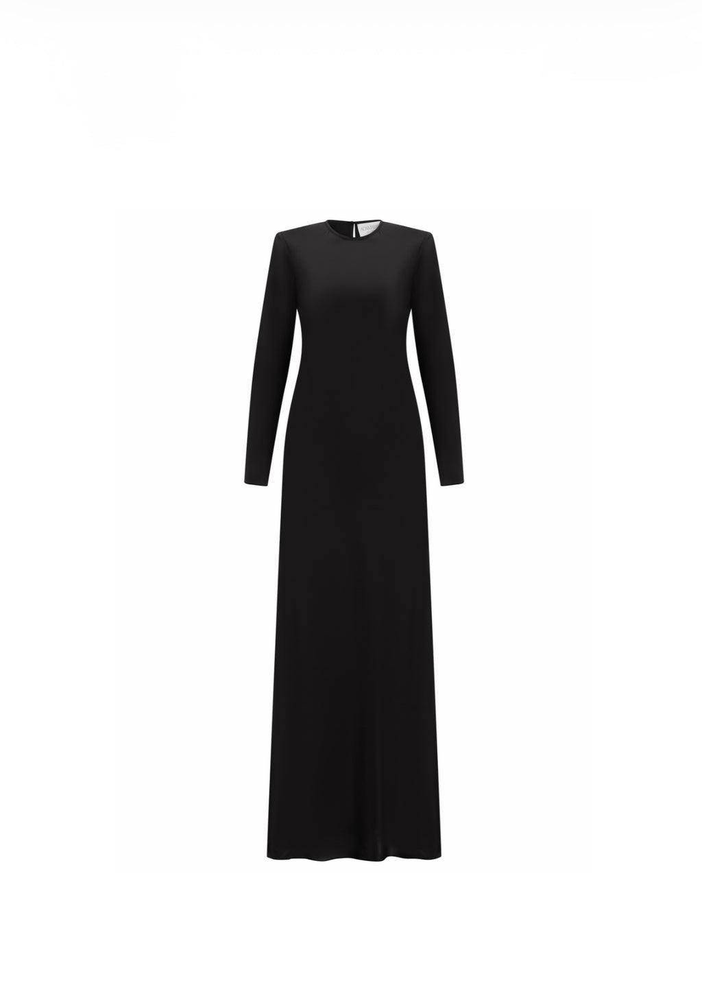 Minimalist long-sleeve maxi dress