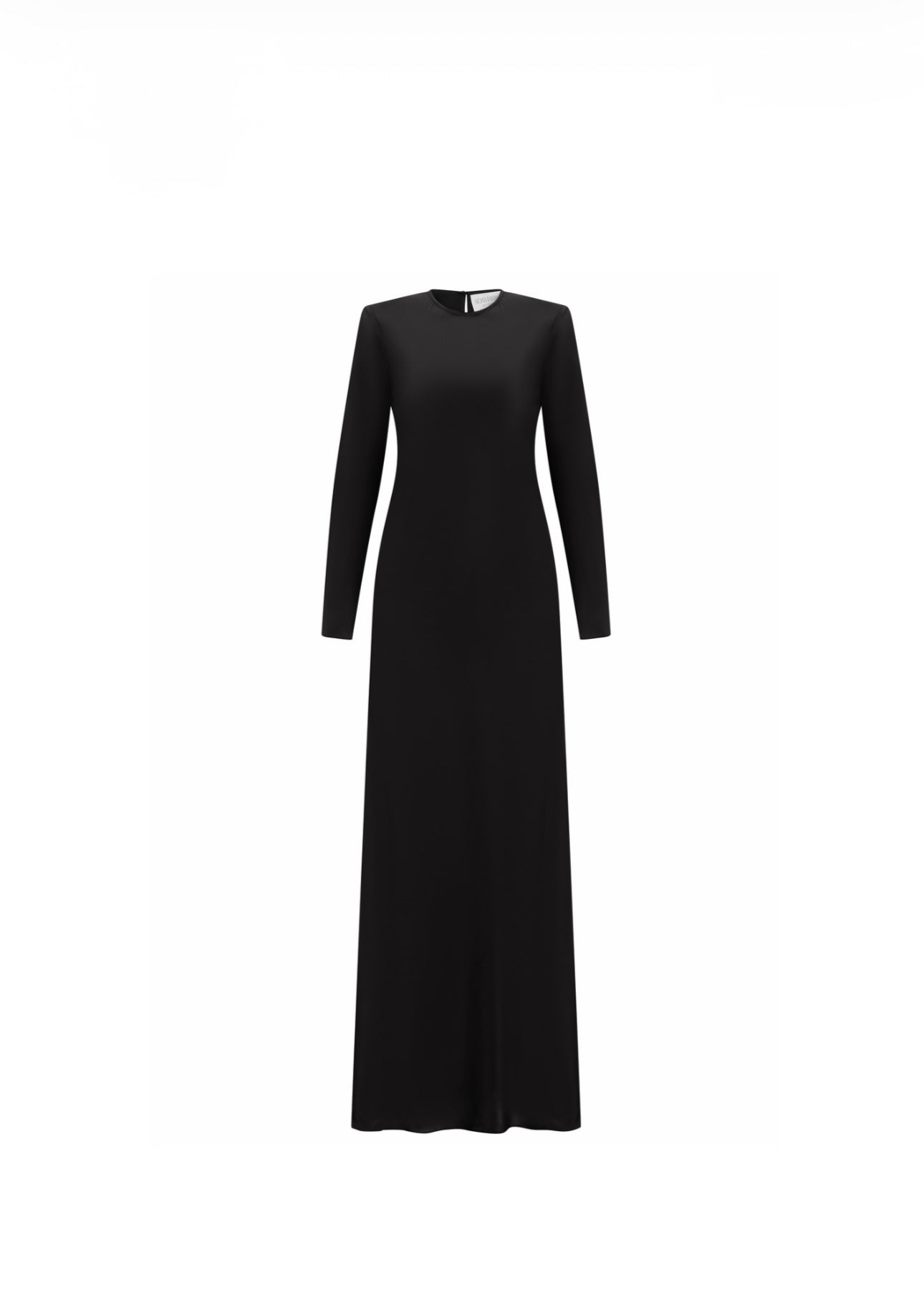 Minimalist long-sleeve maxi dress
