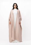 Relaxed open abaya with inner dress